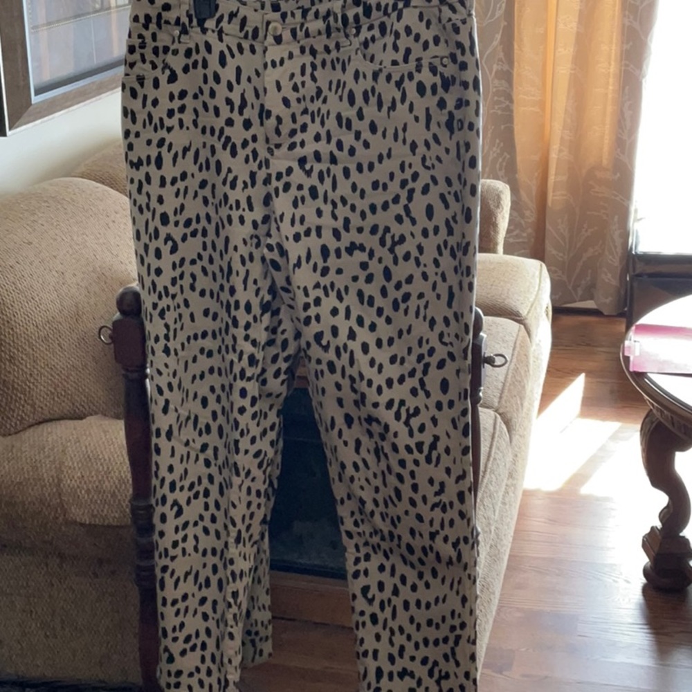 So slimming girlfriend slim leg ankle jeans size 14 or Chico’s 2